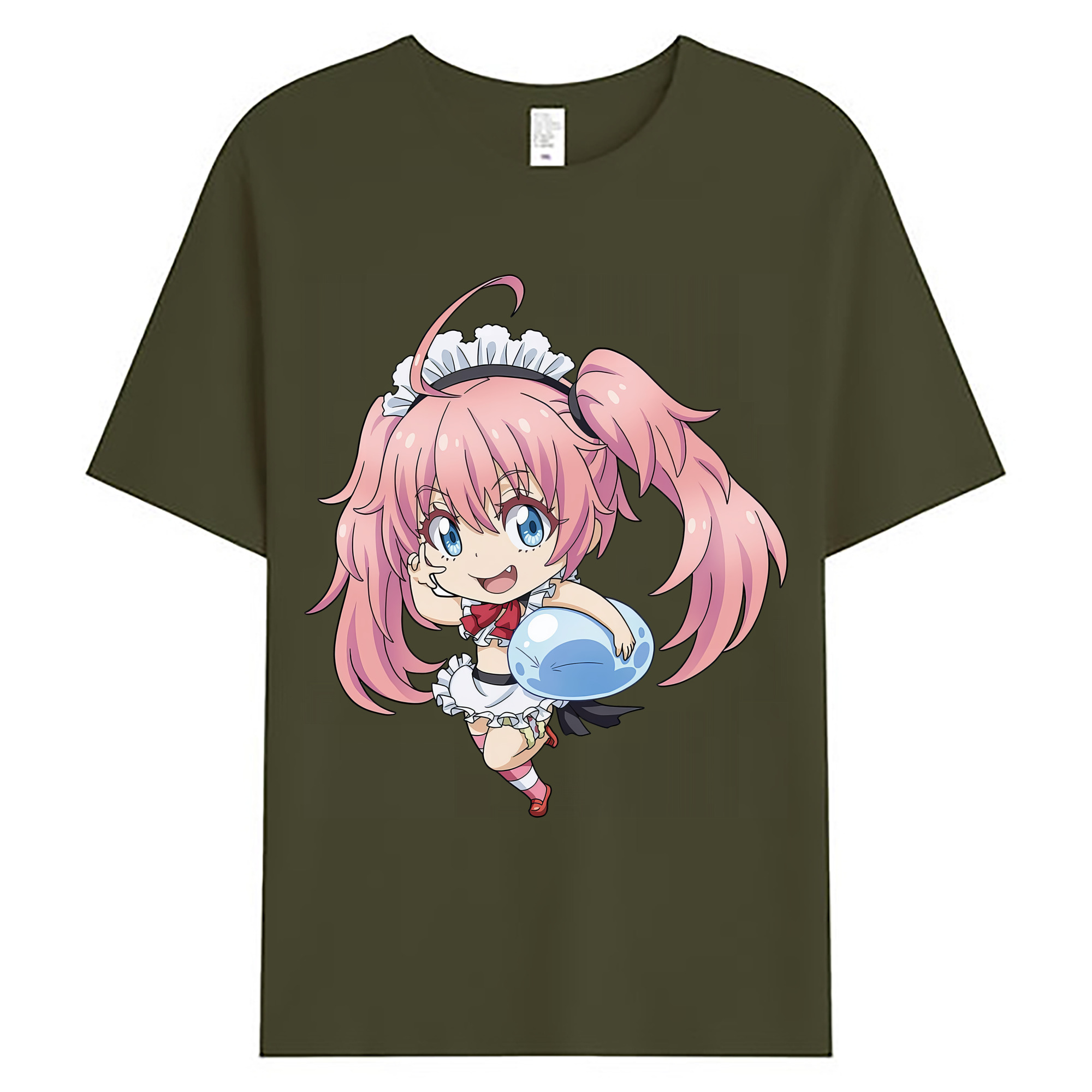（画像用） 転スラ Regarding Reincarnated to Slime 綿100％ メンズ半袖Tシャツ｜肌触りやわらか＆通気性